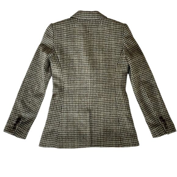 J. Crew Collection Irish Wool Houndstooth Moore Blazer Green Gray Tweed 2 - Picture 13 of 16